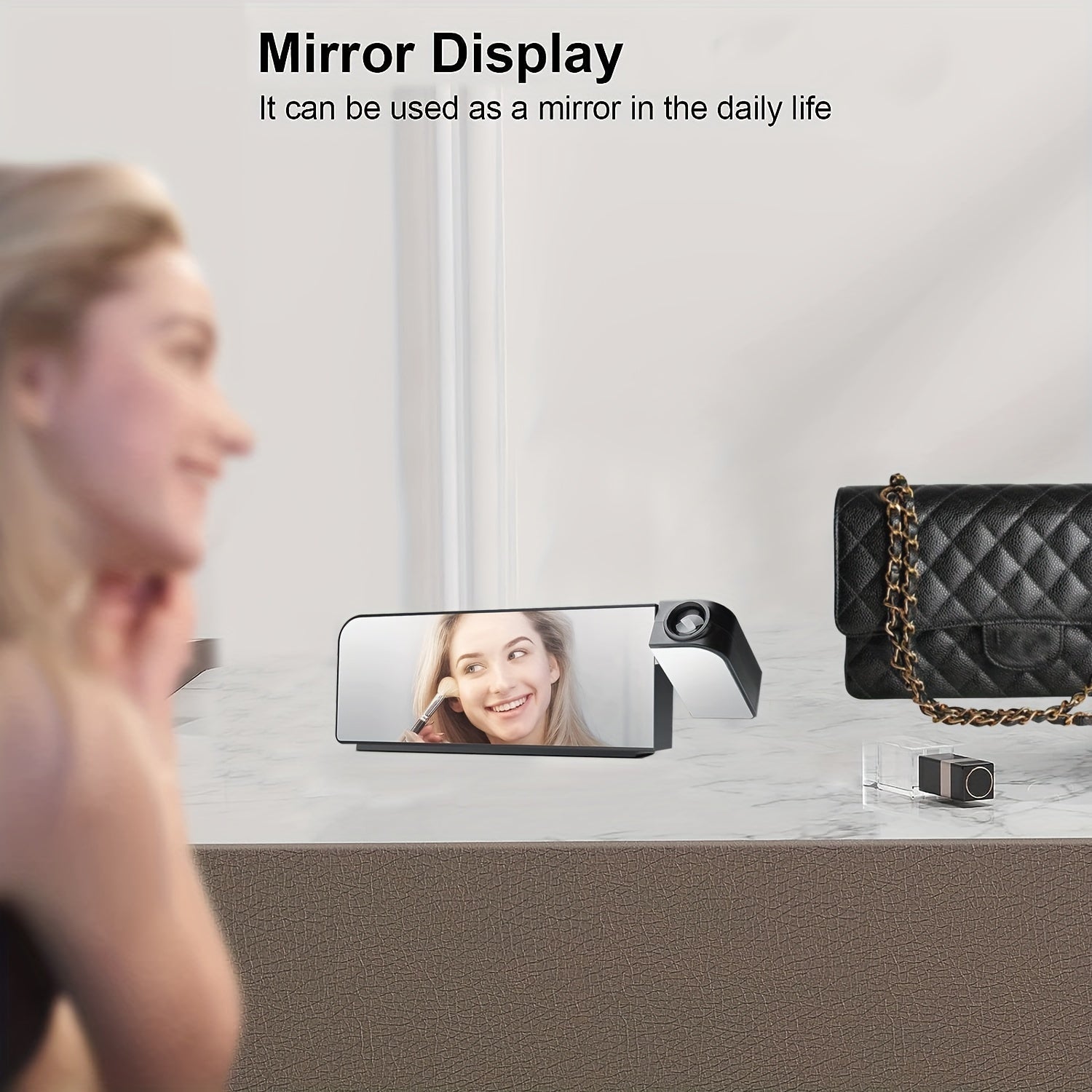 ProjectTime - Digitale Projectie Wekker met LED en Spiegel Scherm