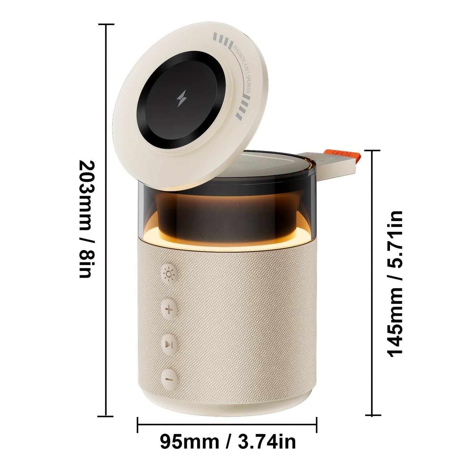 Draadloze Oplaadstation Nachtlamp Multifunctionele USB C Charger Stand