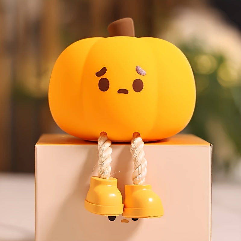 PumpkinGlow - Lámpara nocturna de calabaza LED recargable por USB