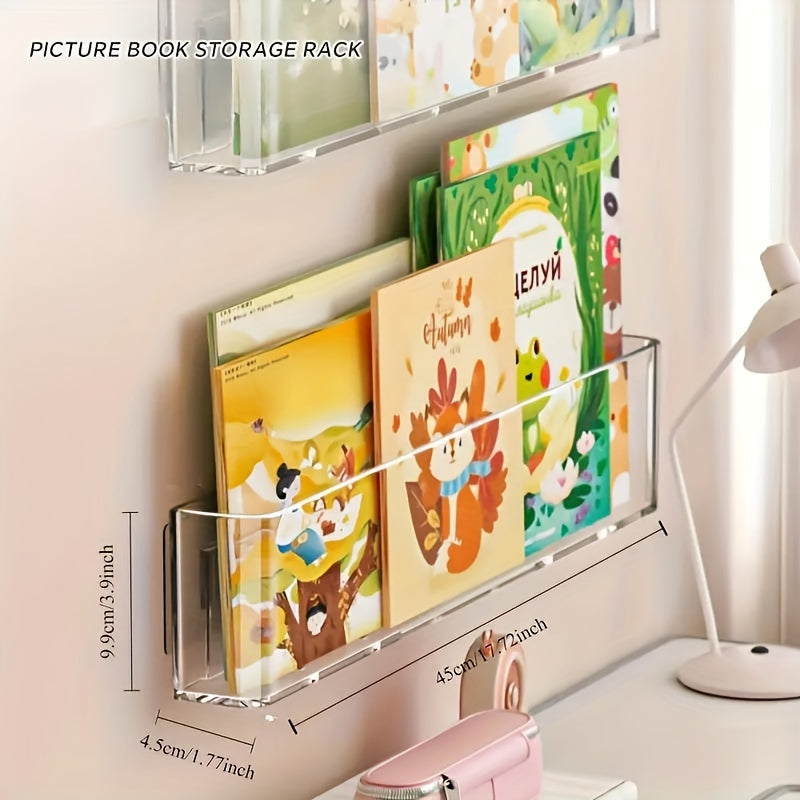 ClearView - Transparante Acryl Boekenplank voor Kinderkamer en Woonruimte