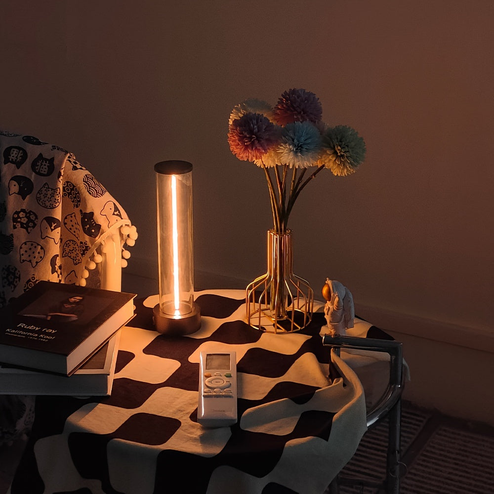 TouchLicht - Lámpara de mesa LED inalámbrica con puerto de carga USB