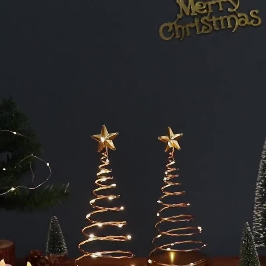 StarGlow - Candeeiro de Mesa com Braço Estrela, Alimentado a Pilhas e Resistente à Ferrugem