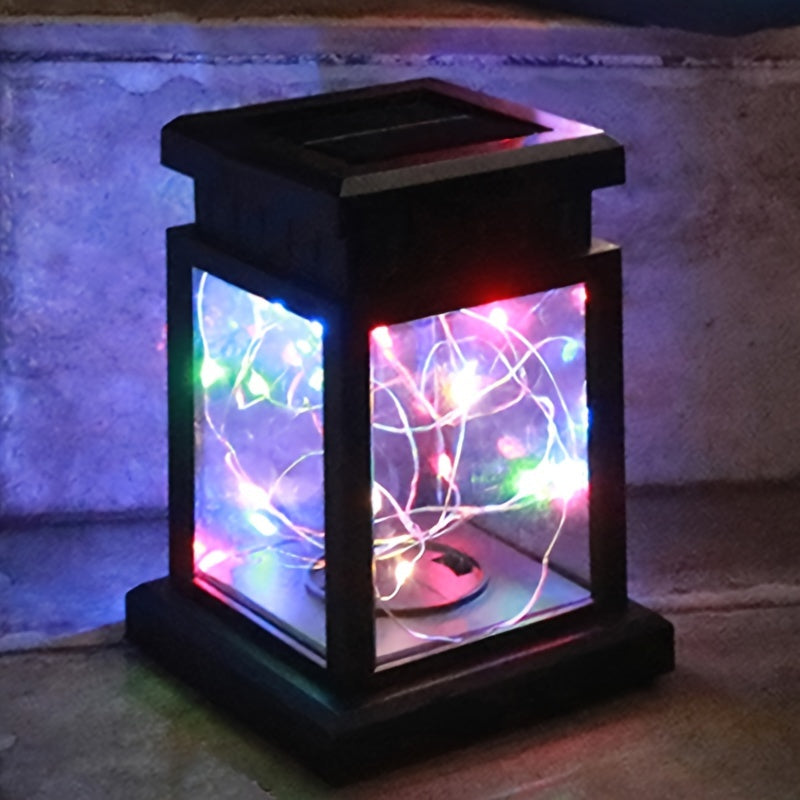 Solar Lantern - 1/3/4 Pieces Waterproof Solar Hanging Lanterns, Garden Decorations and Christmas Ornaments