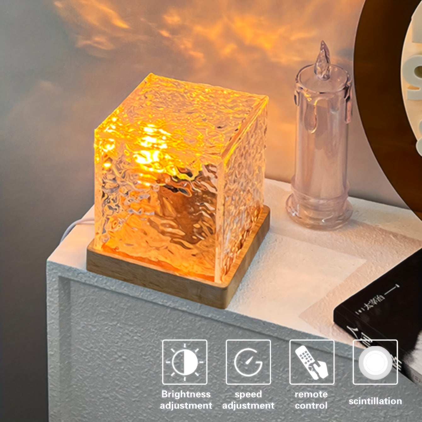 OceanWave - 16 Kleuren LED Nachtlamp met Golfeffect