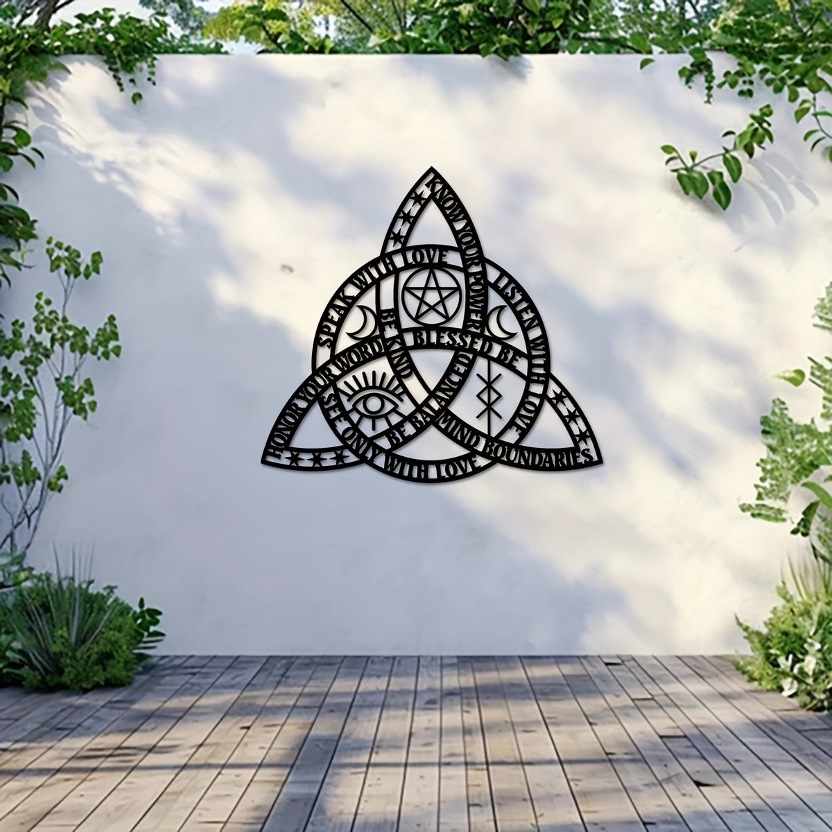 CelticKnot - Goede Heks Keltische Knoop Metalen Wandkunst