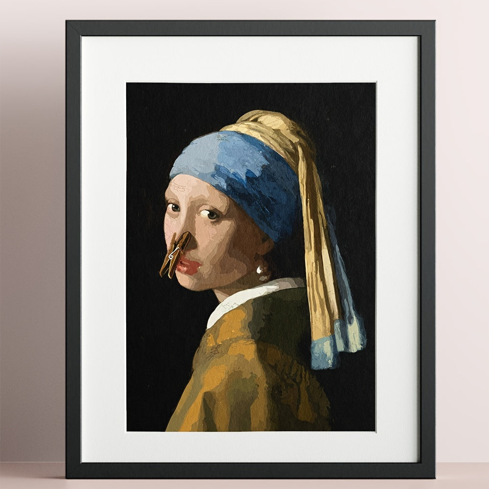 1 pieza Gran Tamaño, Póster de Pared Divertido para Baño - Impermeable, Sin Marcos Incluidos, 15.7"x11.4" (40x29cm)