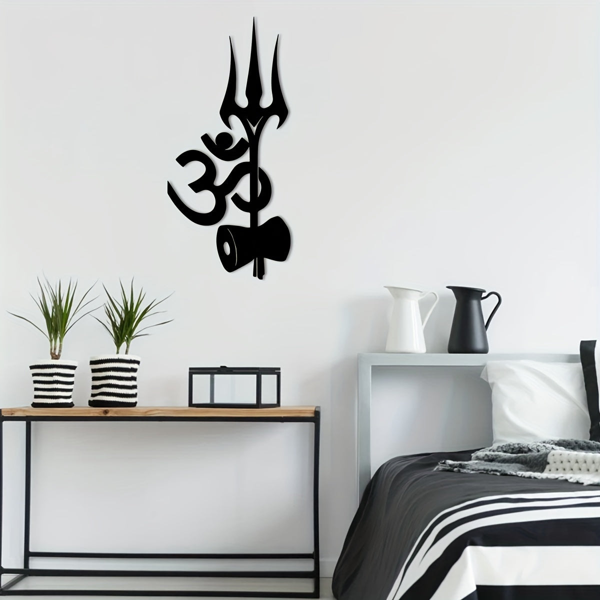 ShivaDecor - Adiyogi Metalen Wandsculptuur