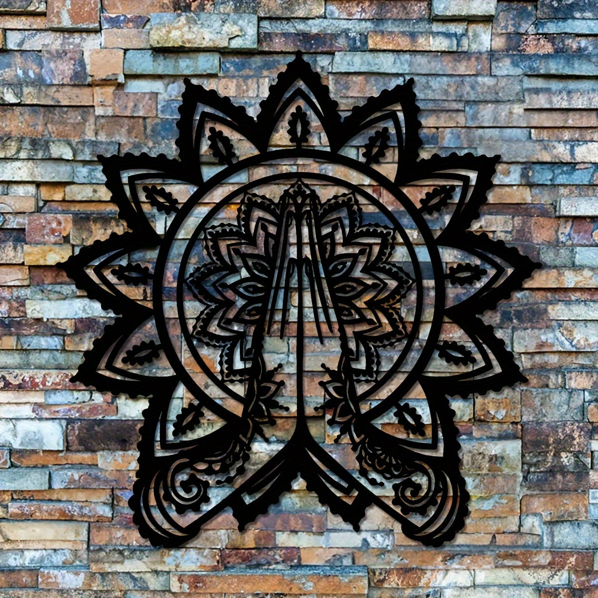 YogaMandala - IJzeren Meditatie Muurkunst