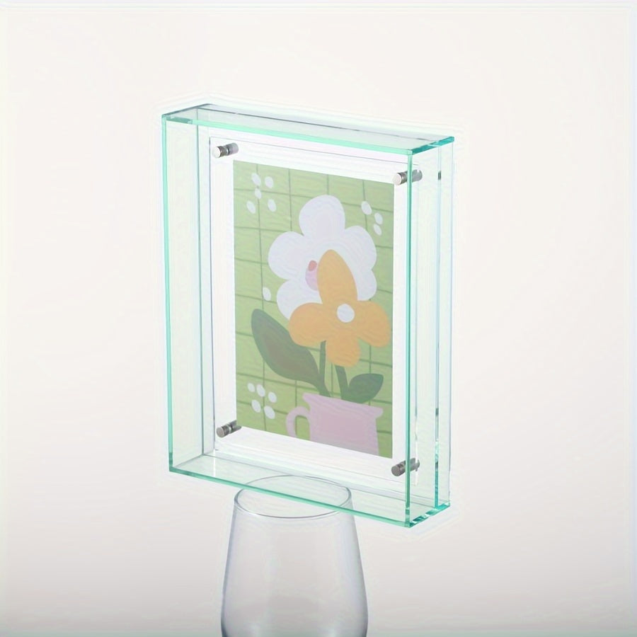 Elegante Acryl Fotolijst - Rechthoekig, Muurmontage of Tafeldecoratie voor Bruidsfoto's, Posters & Puzzels - Geen Stroom Nodig, Woondecoratie
