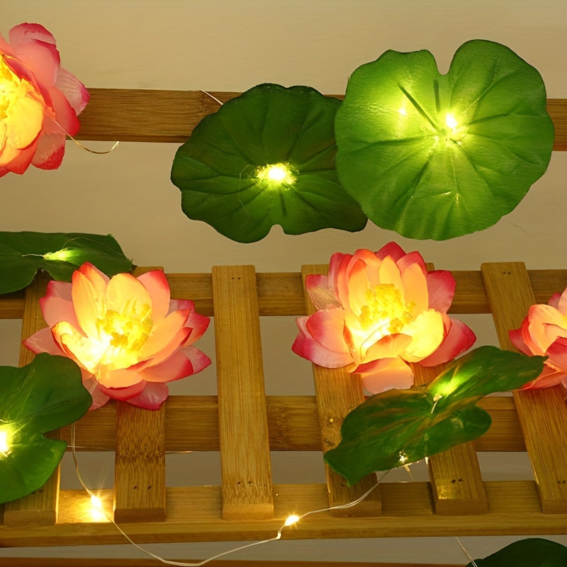 SolarLily - Artificial Lotus Lamp Powered by Solar Energy for Garden Pond Decoration