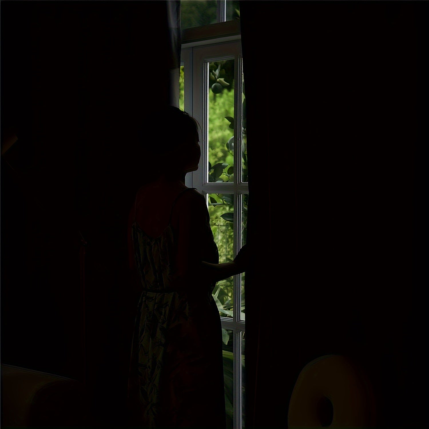 Tende Oscuranti - 2 Pezzi Motivo Floreale per Soggiorno e Camera da Letto