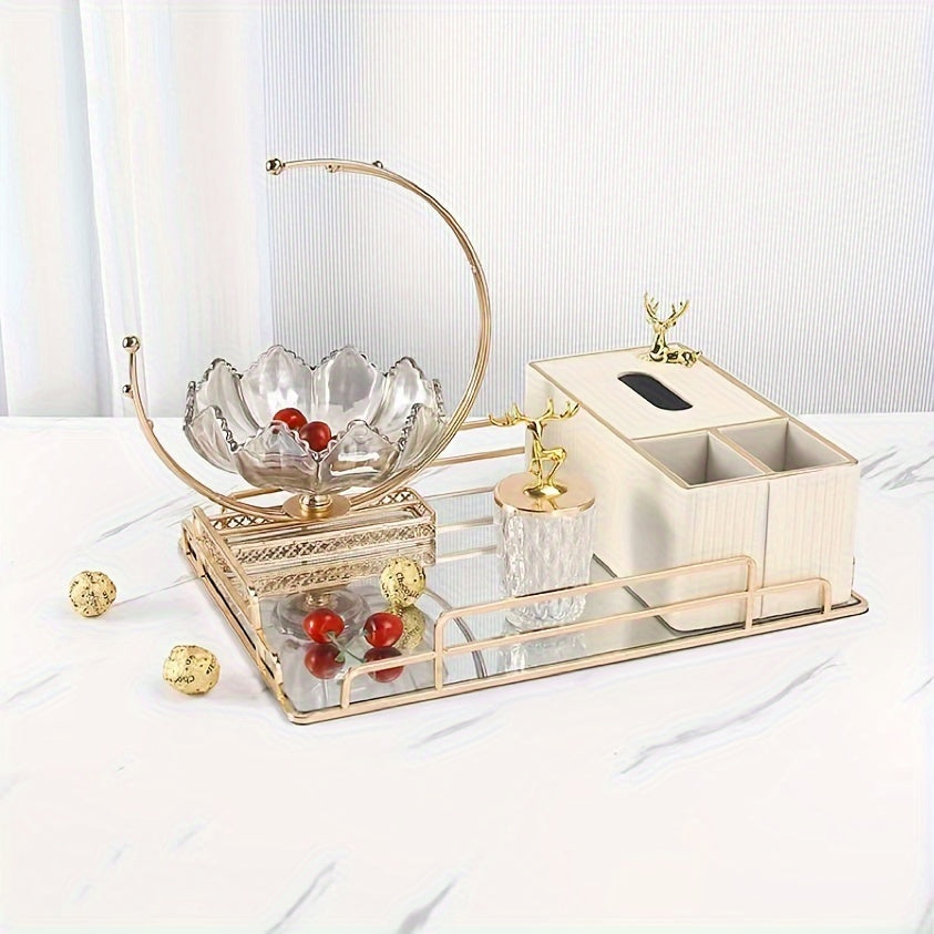 MoonServe-Metalen Maanvruchtenschaal - Handgemaakt Geometrisch Kunstwerk