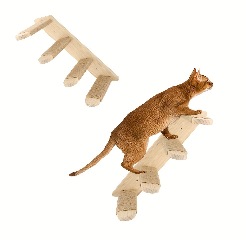 CatClimb - Wandgemonteerde Houten Kattenklimplank