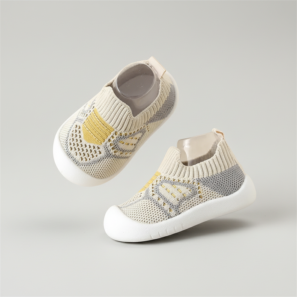 Ténis Infantis Confortáveis Algodão Respirável Solas Antiderrapantes