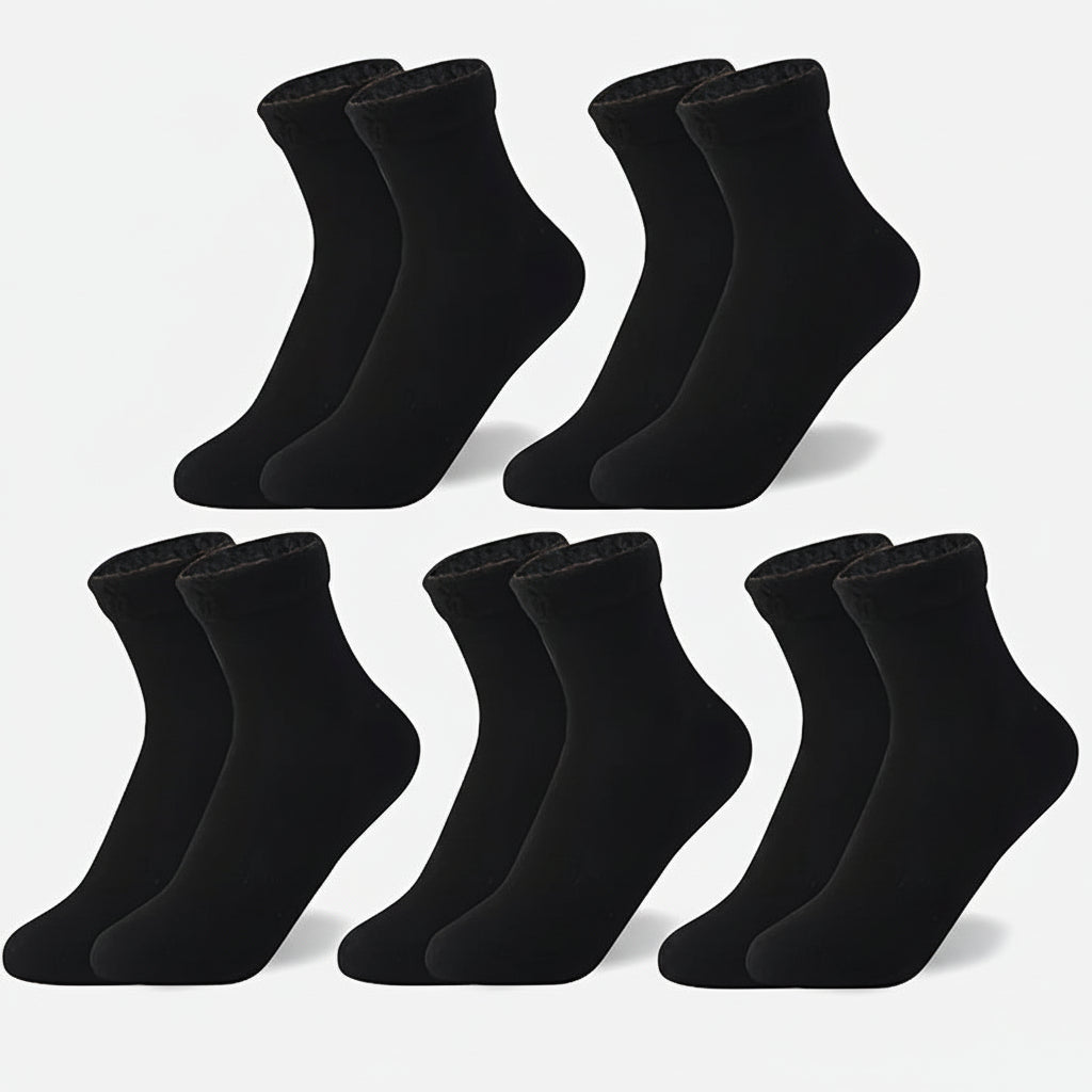 Socks Thermal Lined Warm Nylon Winter Socks Daily Use