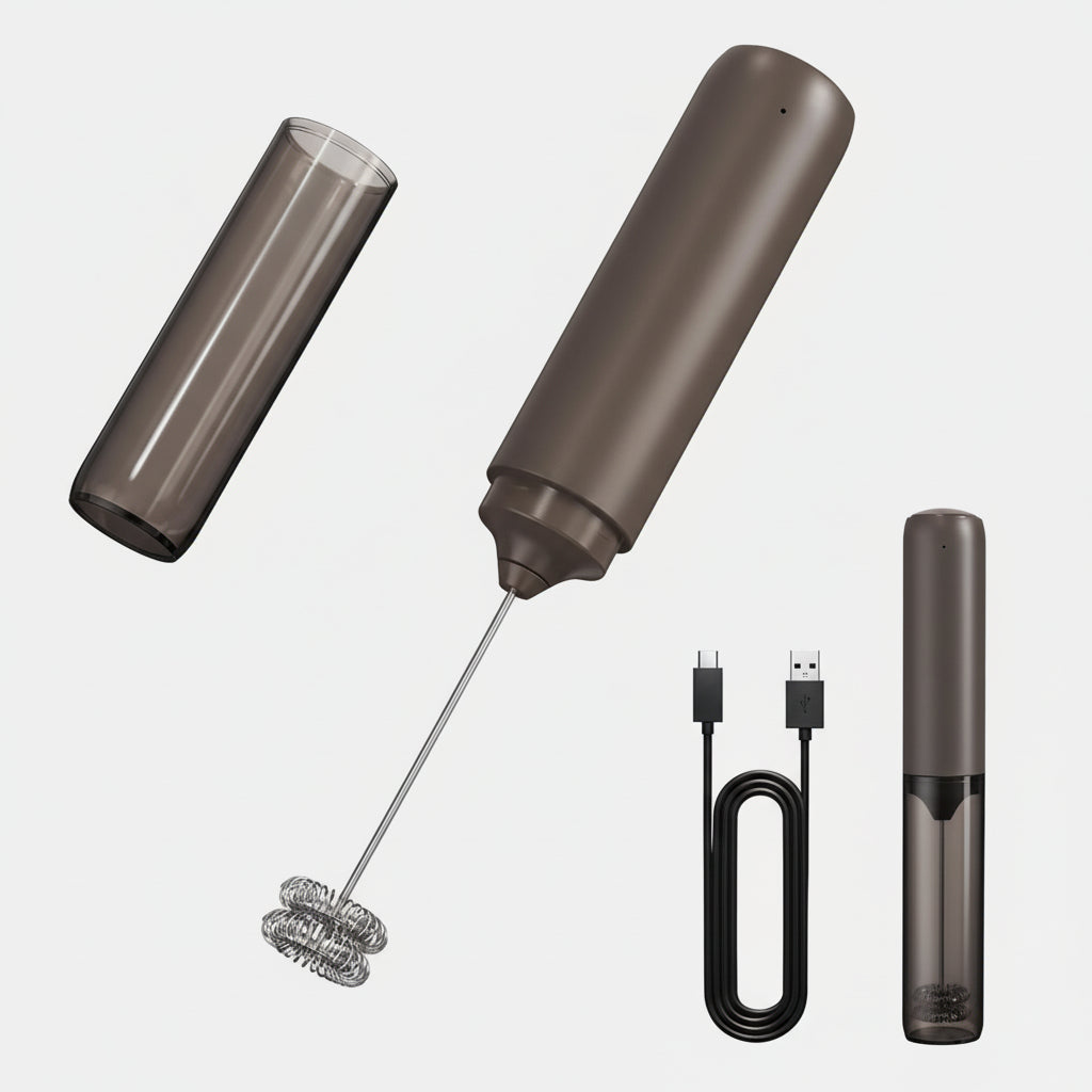 Draadloze Melkopschuimer Koffie Drank Roestvrij Staal