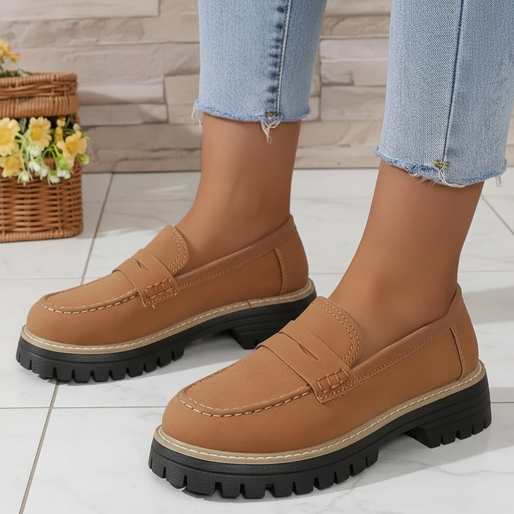 Dames Instappers Orthopedisch Comfortabel Leren Slip On Schoenen