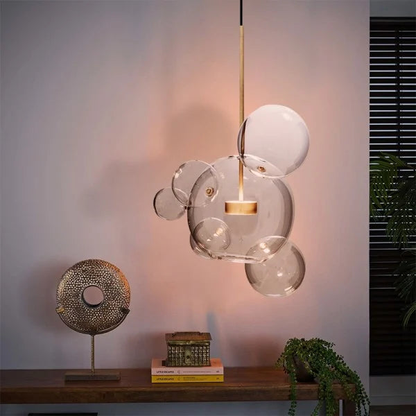 SphereGlow - Moderne Glazen Hanglamp voor Woonkamer en Eetkamer