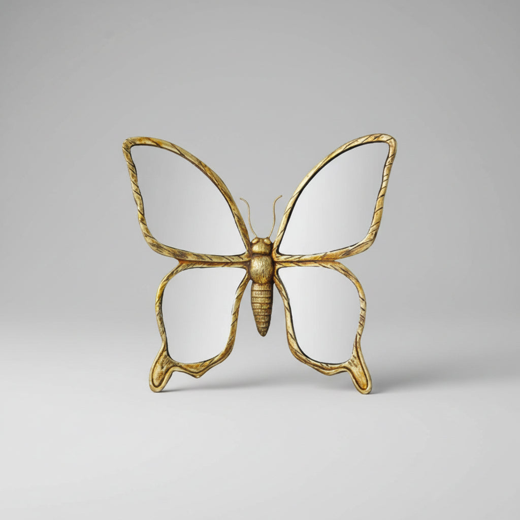 Wanddecoratie Spiegel Libelle Retro Metaal Woonkamer