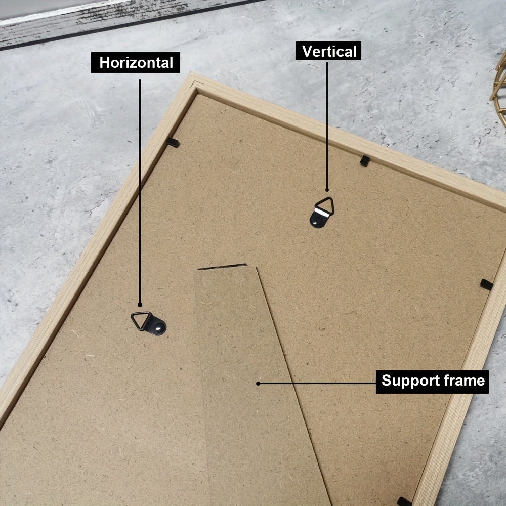 Juego de 3 Marcos de Fotos de Madera - Marco de Fotos Clásico para Decoración de Pared y Mesa, Perfecto para Fiestas y Regalos