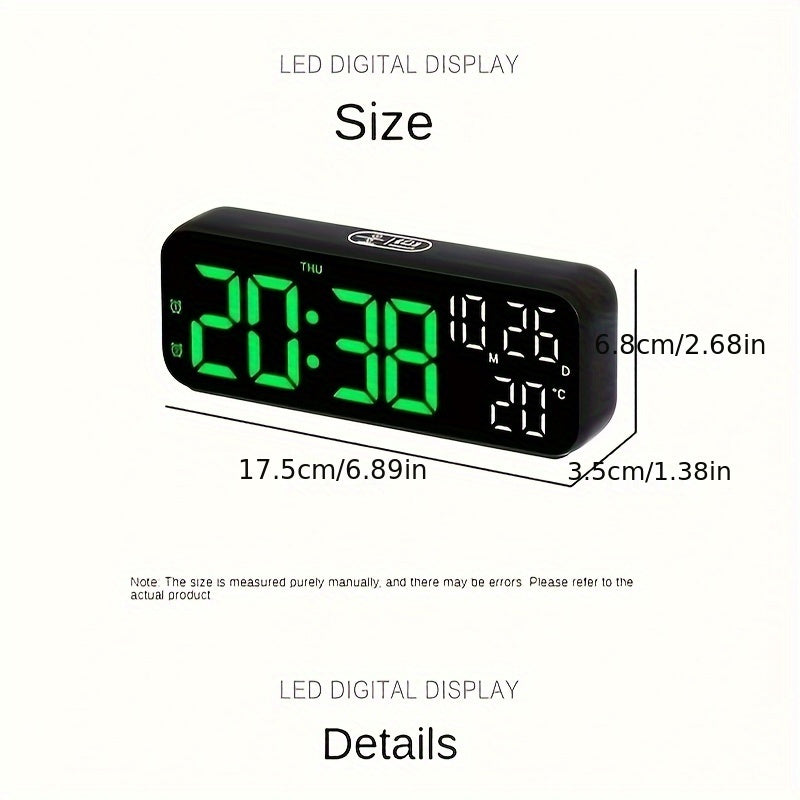 DeskTime - Digitale USB Tafelklok met Datum en Temperatuurweergave