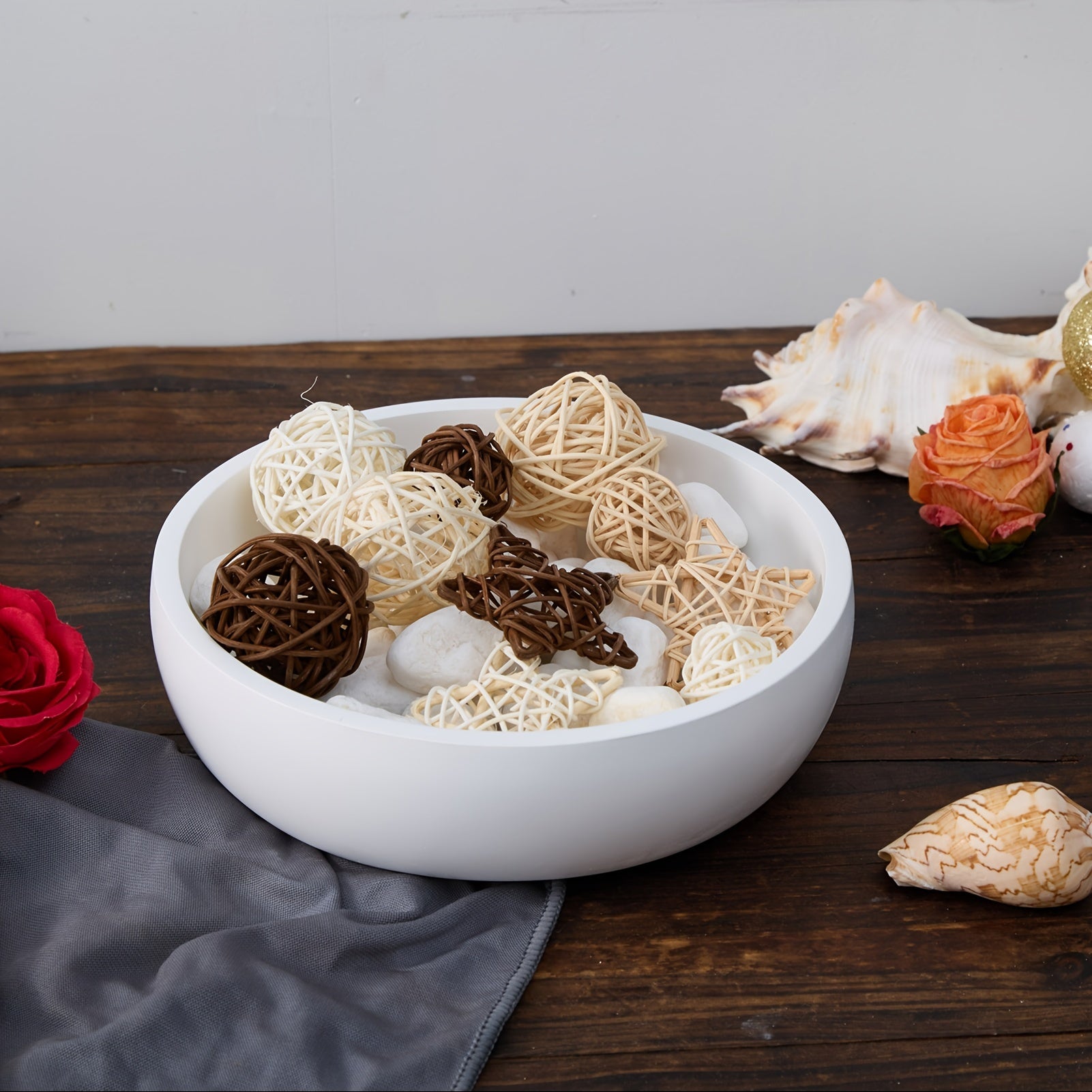 StoneServe - Tigela Moderna de Betão para Decoração de Entrada