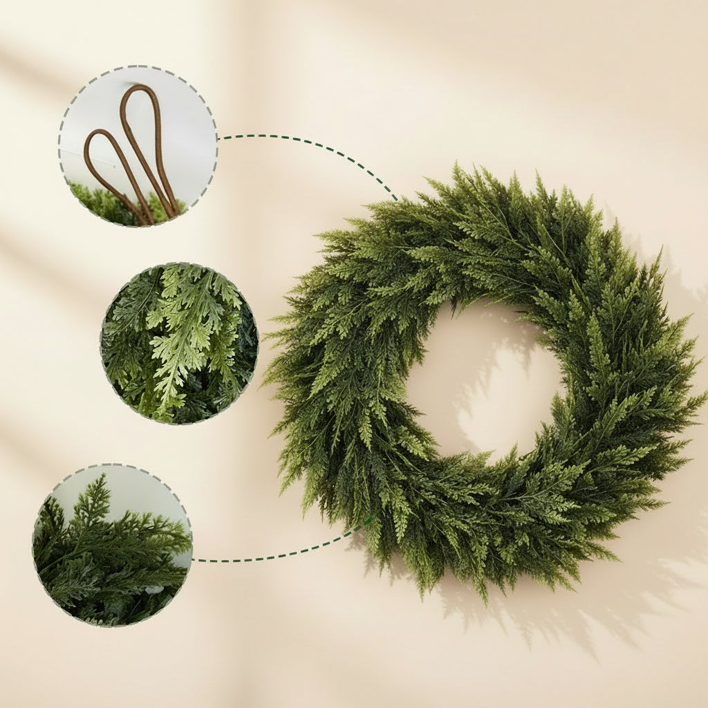 Kerstdecoratie Groene Slinger Kunst Groenblijvend Hangend Decor