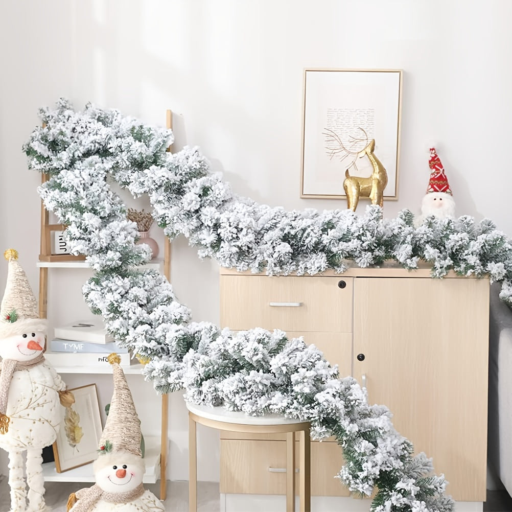 FrostyGarland - 1 Stuk, 274,32 cm Sneeuwvlokken Kerstslinger voor Kerstdecoratie