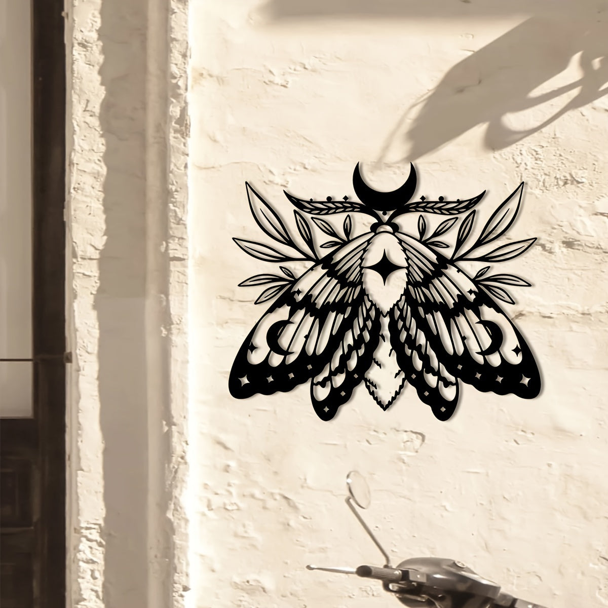 LunaMoth - Bohemian Metalen Wandkunst