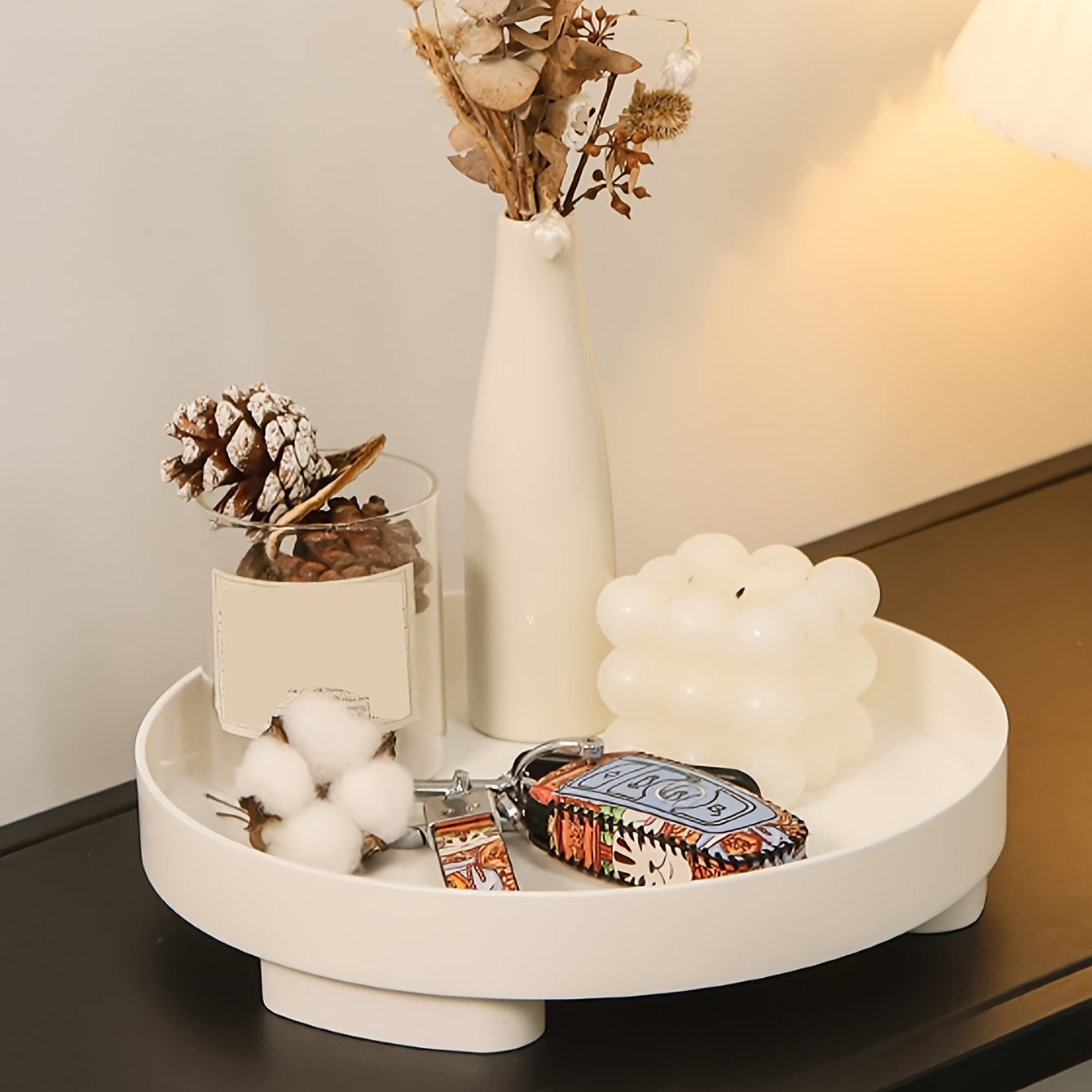 BohoServe - Vassoio di plastica per conservazione per aromaterapia e snack | Stile Boho