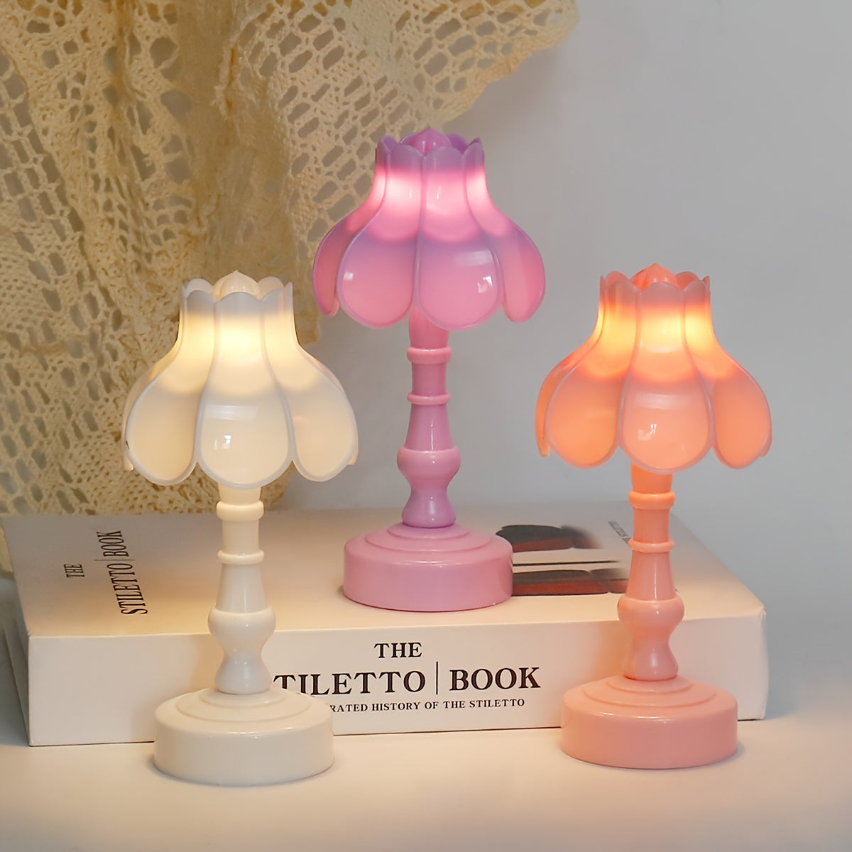 UmbrellaGlow - Charmante Mini Tafellamp in Vintage Stijl