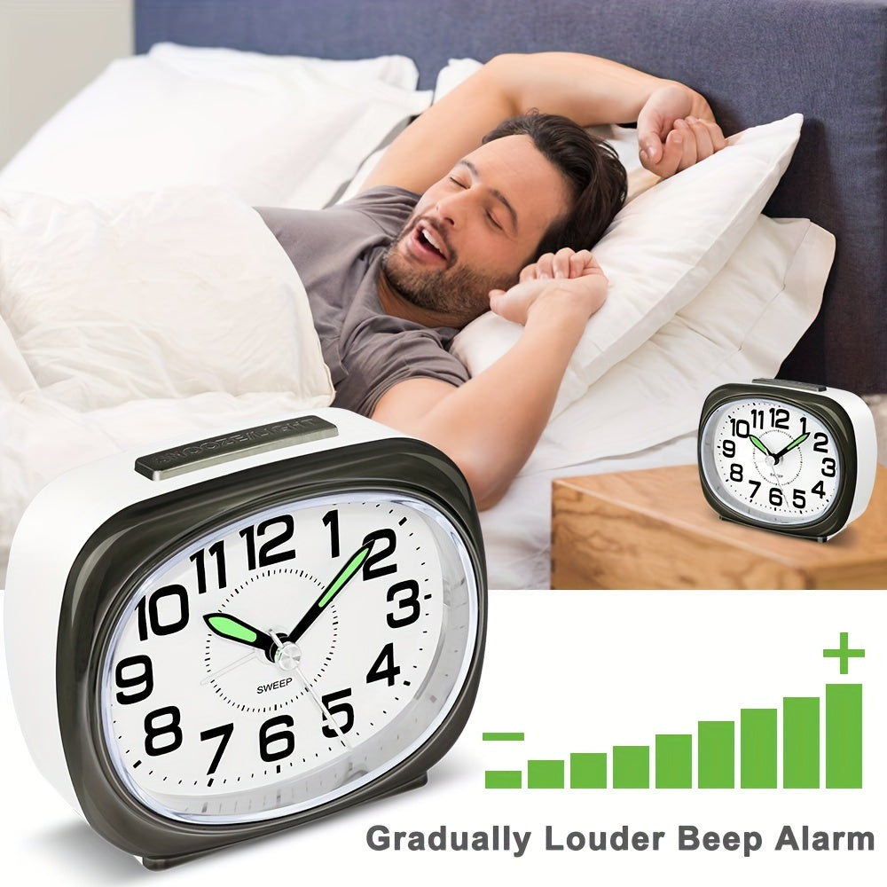 TravelTime - Despertador Silencioso Sem Tic-Tac com Luz Noturna