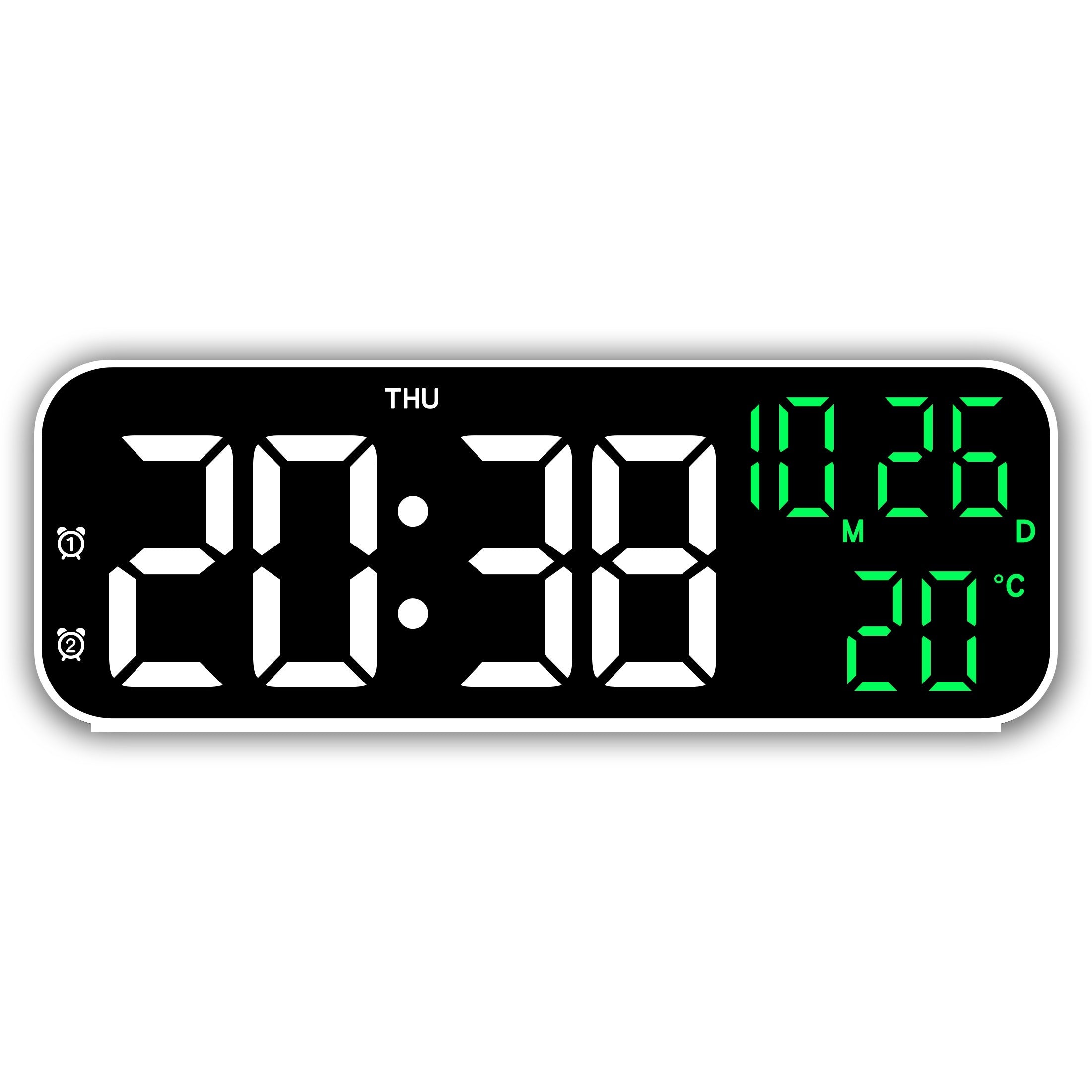 DeskTime - Digitale USB Tafelklok met Datum en Temperatuurweergave