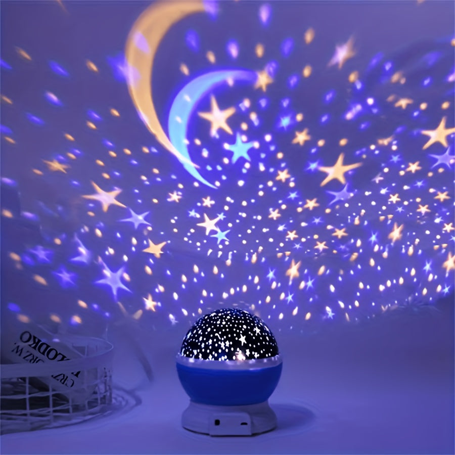 StarryDream - Lámpara de noche estrellada con 12 colores y rotación de 360°