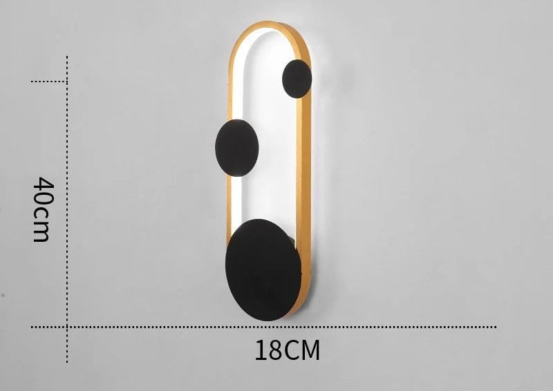 CreativeGlow - Lámpara de pared LED moderna con diseño creativo – Iluminación decorativa