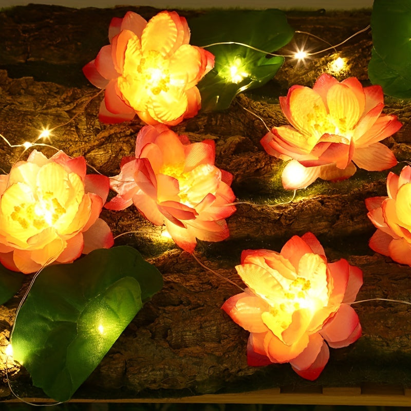 SolarLily - Artificial Lotus Lamp Powered by Solar Energy for Garden Pond Decoration