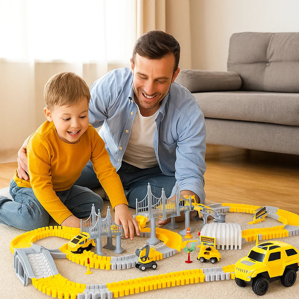 Pista de Corrida Brinquedo Conjunto de Veículos de Construção Crianças