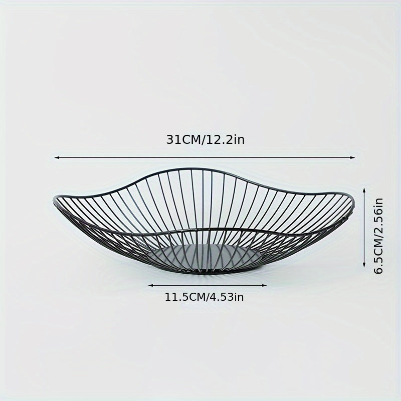 MetalServe - Elegante Metalen Fruitkom voor Woonkamer & Huisdecoratie