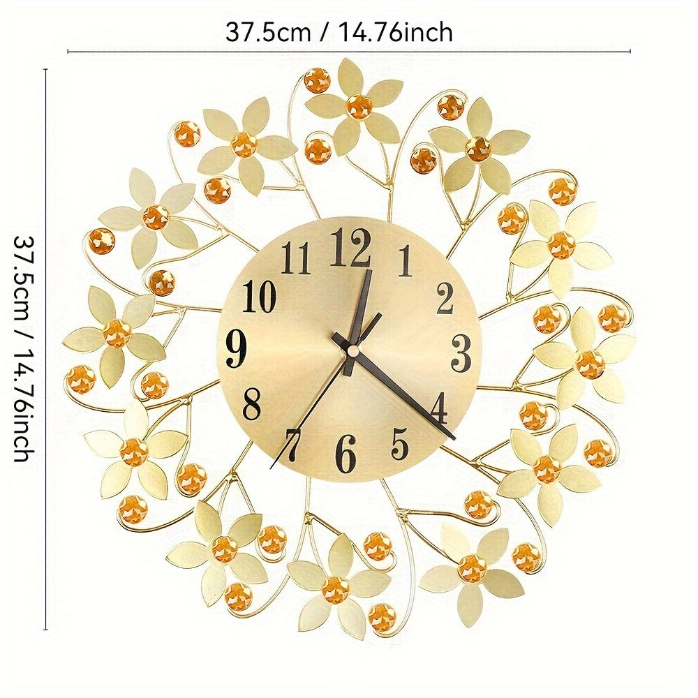 EleganceClock - Stille Decoratieve Muurklok 14-Inch