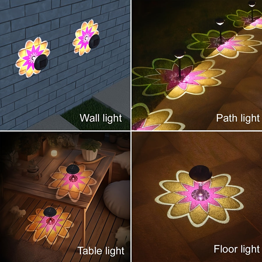 SolarBloom - Solar Energy LED Table Lamp with Flower Projection