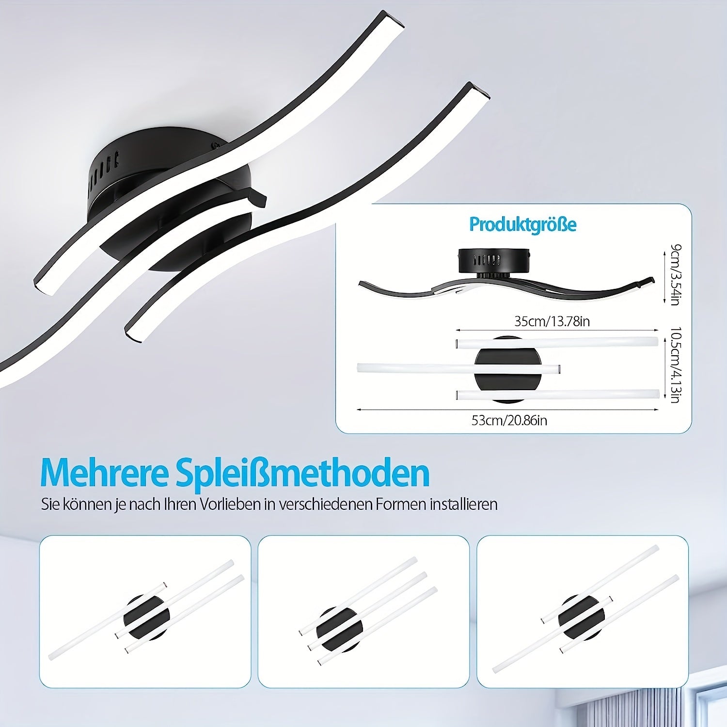 LumaCurve - Dimbare LED Plafondlamp met Elegant Curve Design