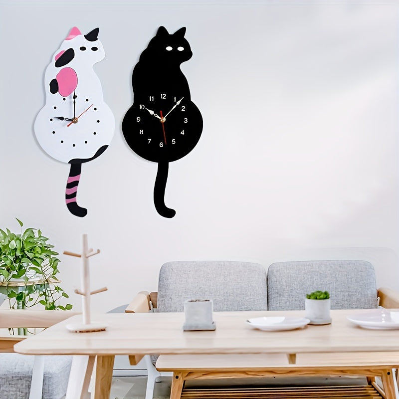 SwingTail - Cat Swing Tail Wall Clock with Silent Mechanism