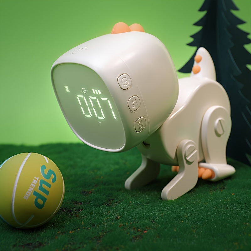 TimeDino - Slimme Cartoon Wekker met USB-Oplaadpoort
