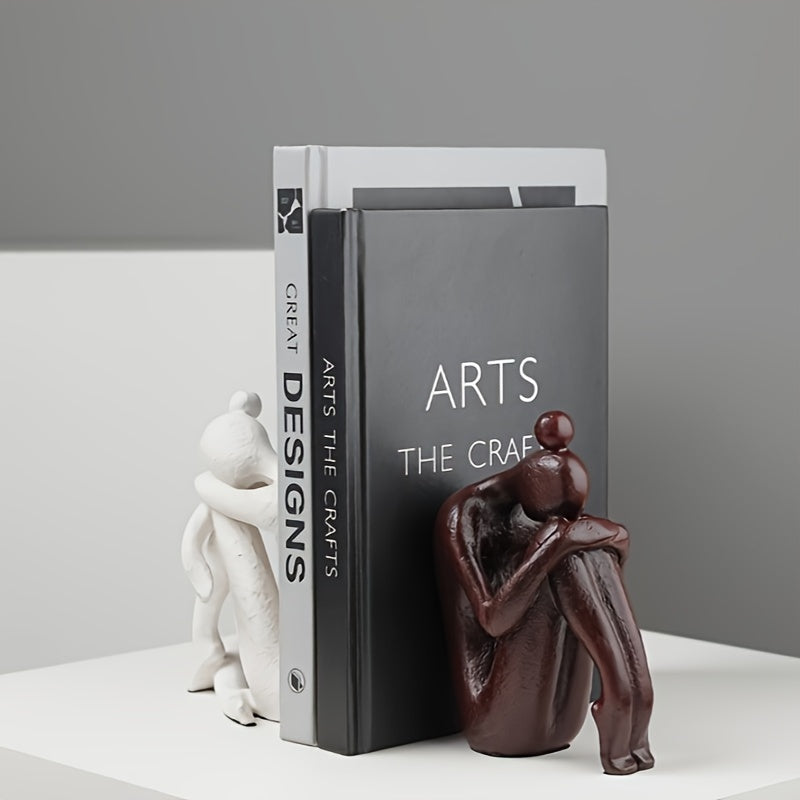 AbstractSculpt - Moderne Figuur Boekensteunen voor Thuis & Kantoor