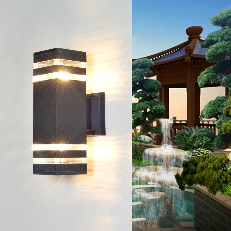 DualWall - Double-Headed Outdoor Wall Lamp, Modern Design, Wired