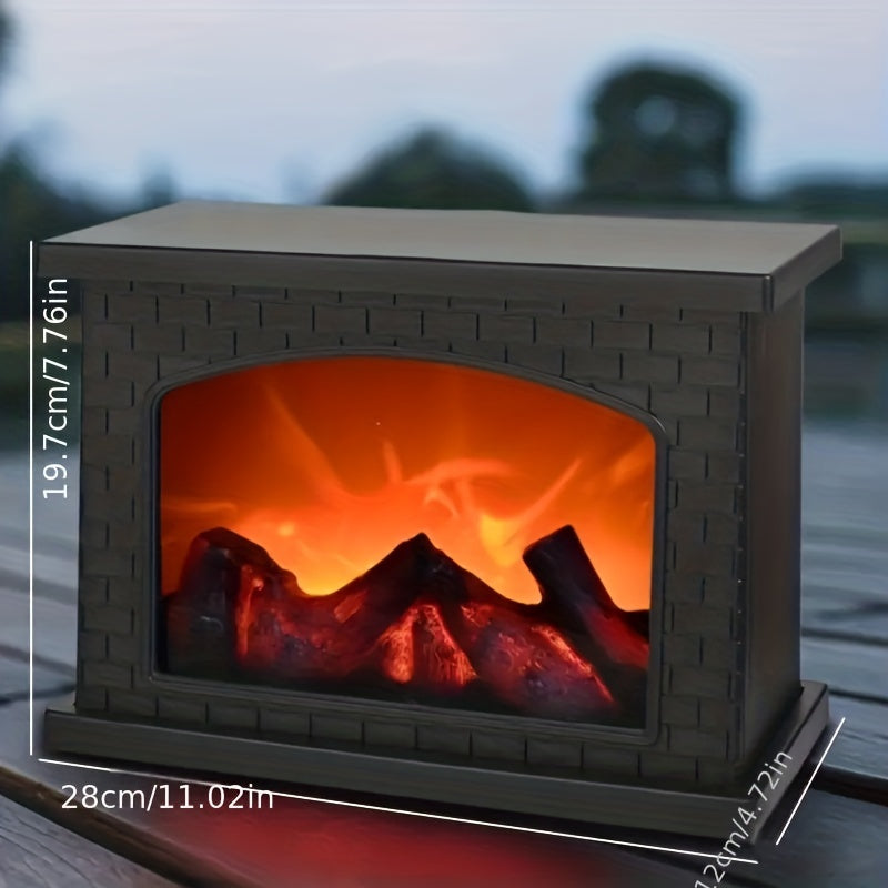 FlameGlow - Vlam Haard Simulatie Houtskool Licht Retro Decoratie voor Binnen en Tuin
