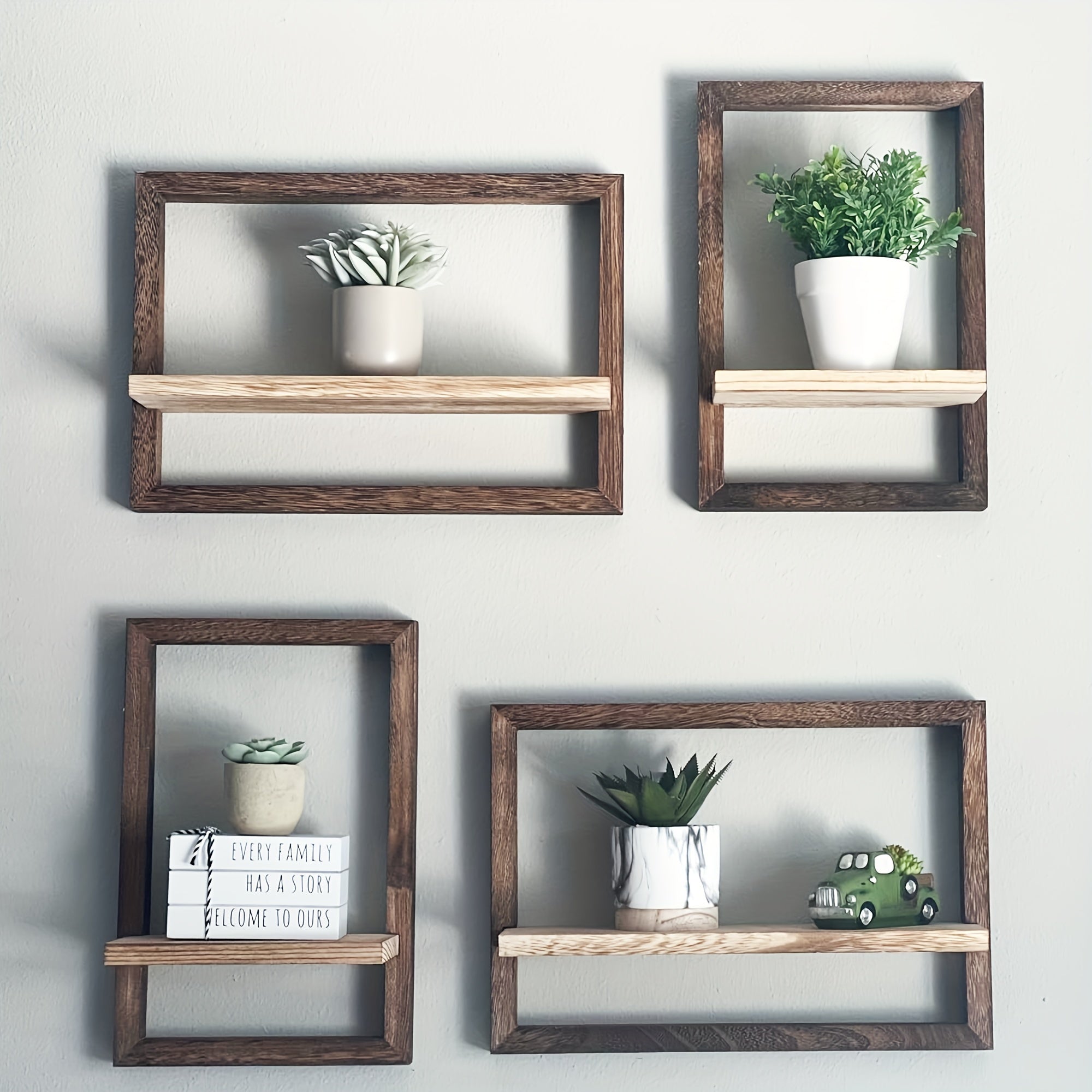 ModernShelf - Set of 2 Floating Shelves for Living Room