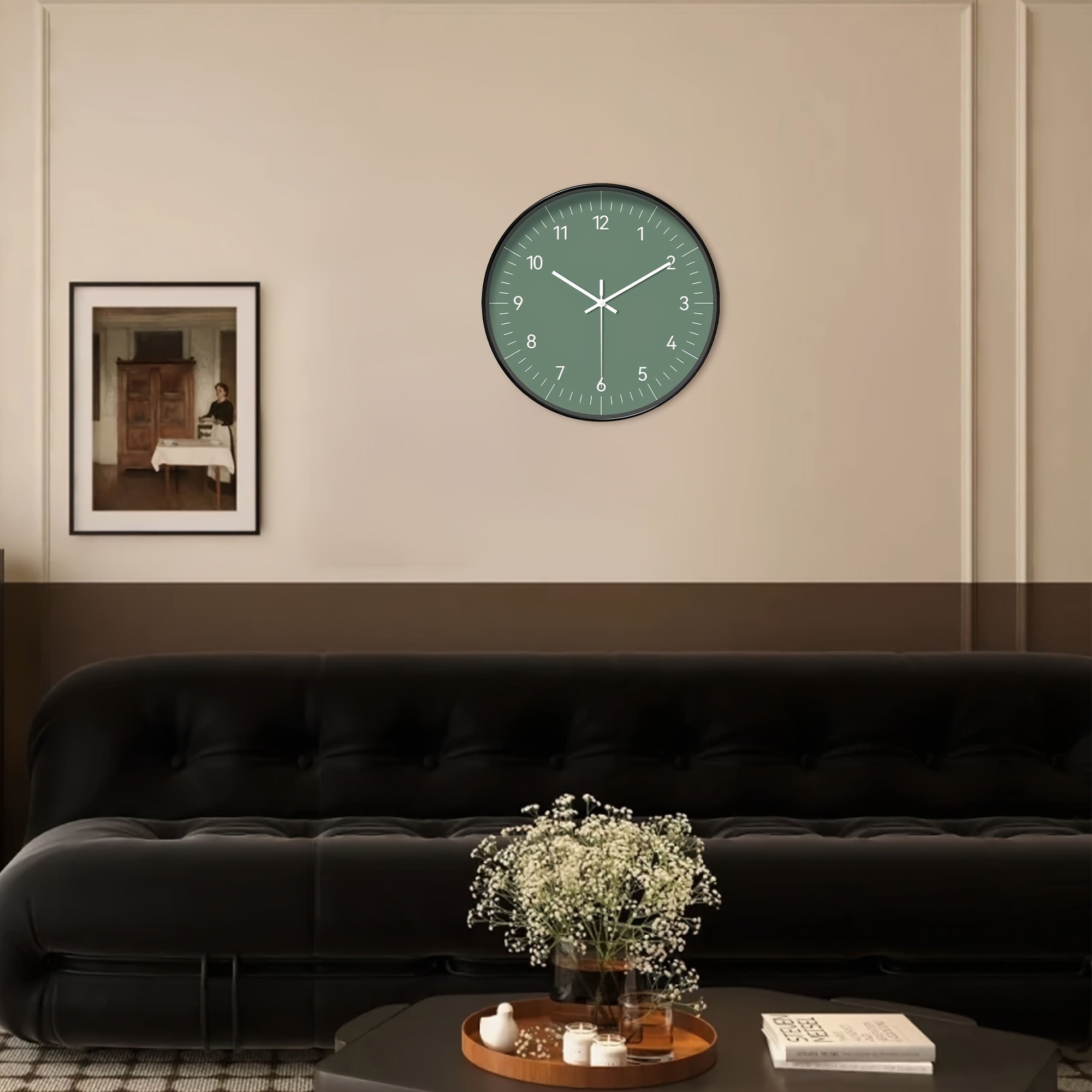 FantasyTime - Reloj de pared moderno silencioso, 20 cm