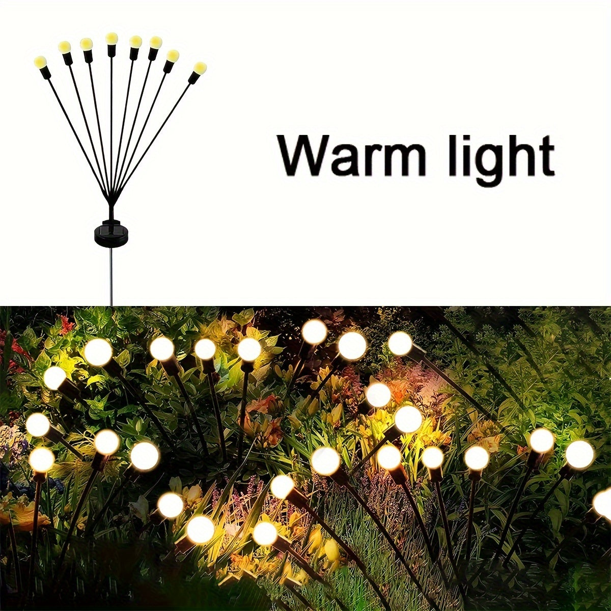 SolarFirefly - LED Garden Decoration Firefly Lights, Waterproof Outdoor Lighting
