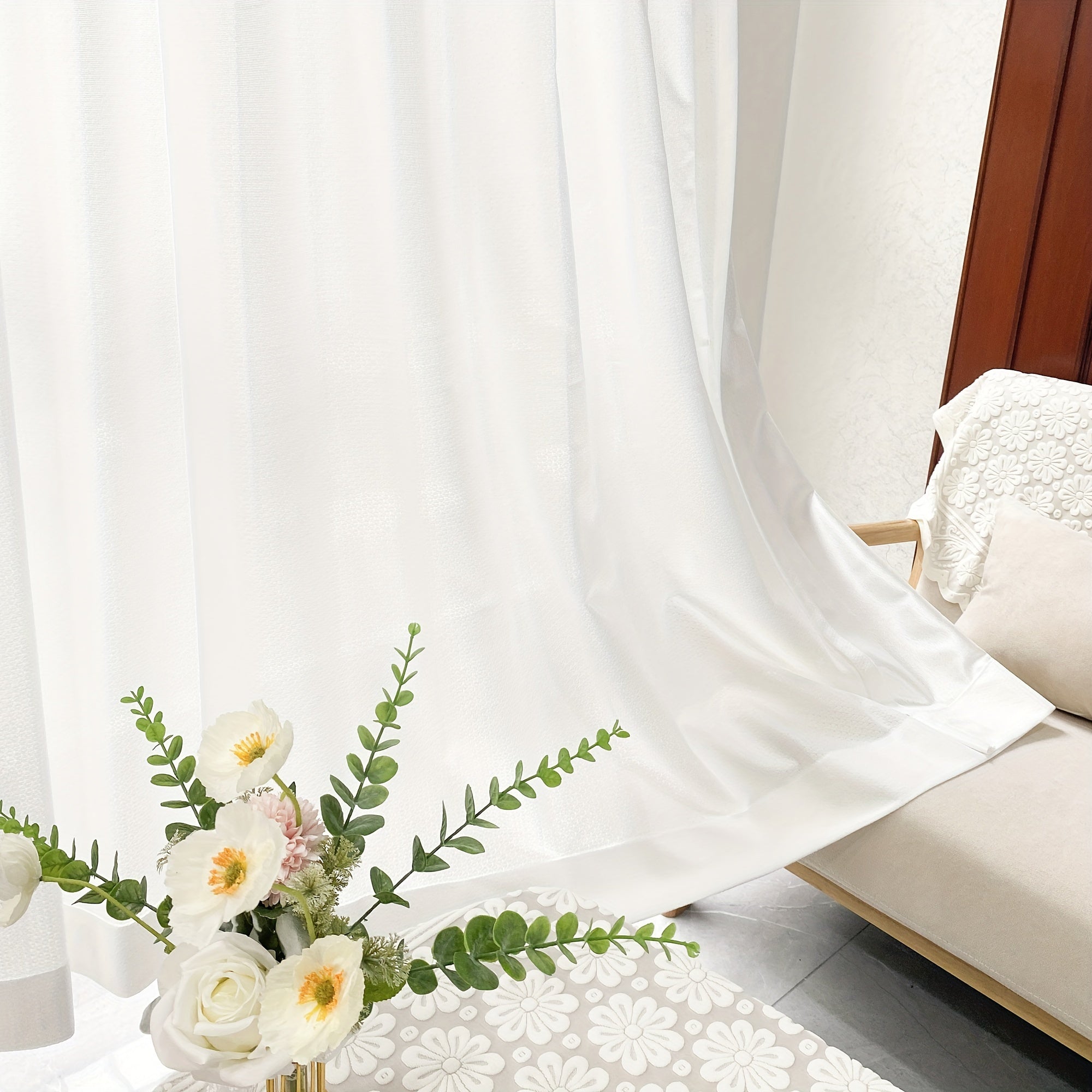 Tende Oscuranti Contemporanee - Tende a Maglia Resistenti ai Raggi UV 2 Pannelli